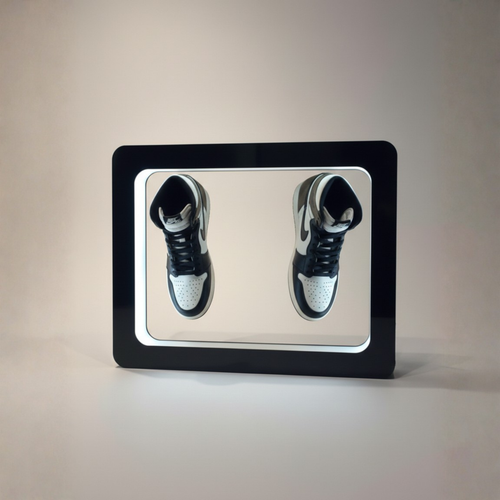 Rectangle Shape Twin Manyetik Levitasyon Sergileme Standı Siyah (Ayakkabı-Kulaklık-Figür)