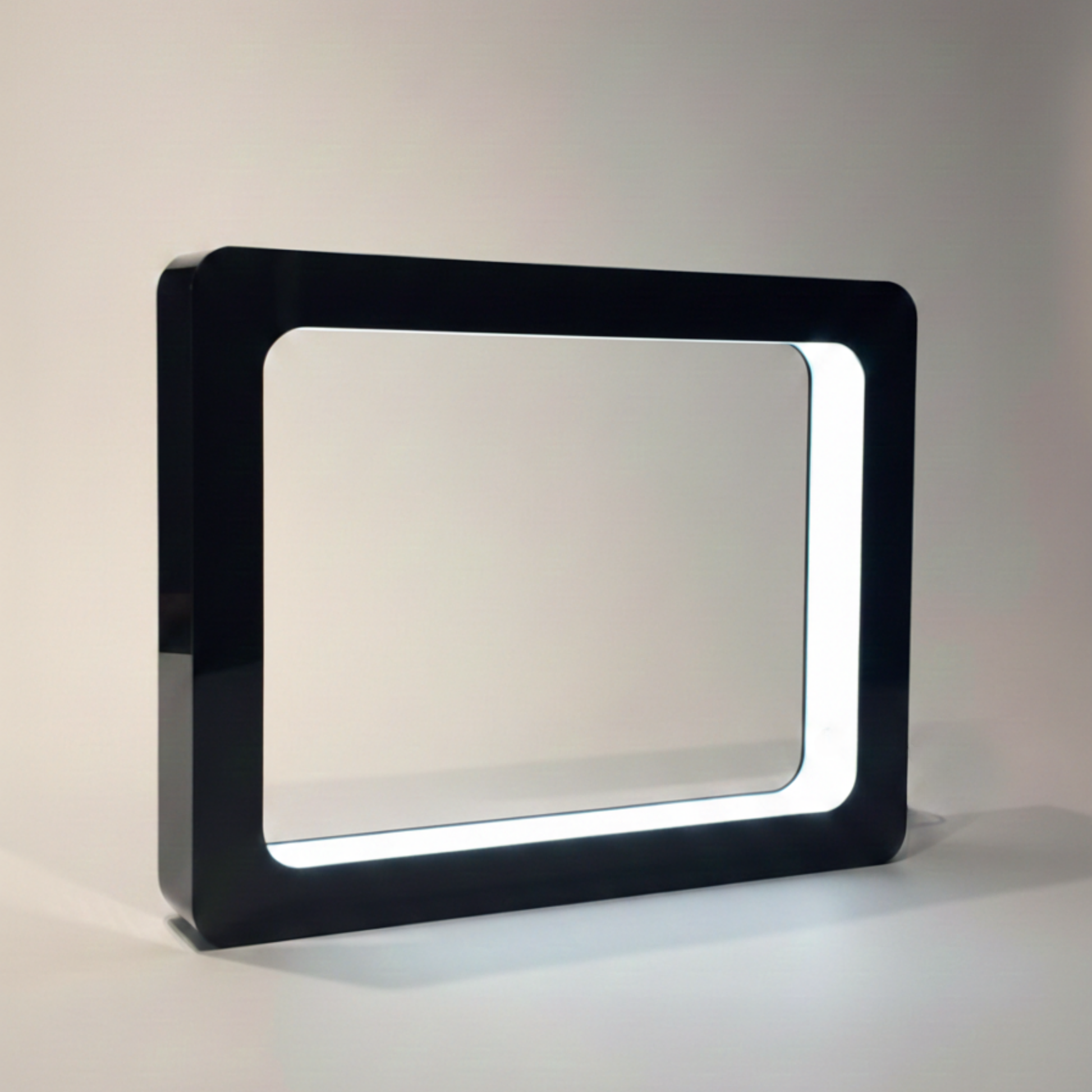 Rectangle Shape Twin Manyetik Levitasyon Sergileme Standı Siyah (Ayakkabı-Kulaklık-Figür)