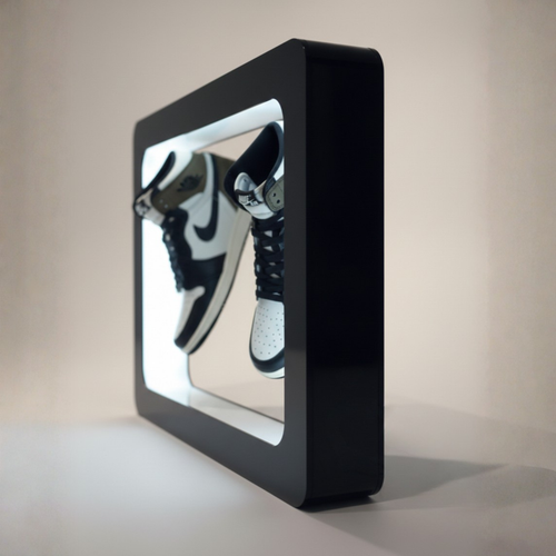 Rectangle Shape Twin Manyetik Levitasyon Sergileme Standı Siyah (Ayakkabı-Kulaklık-Figür)