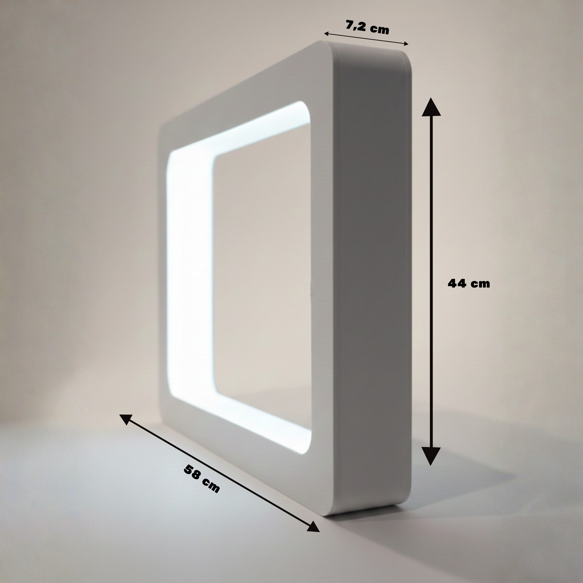 Rectangle Shape Twin Manyetik Levitasyon Sergileme Standı Beyaz (Ayakkabı-Kulaklık-Figür)