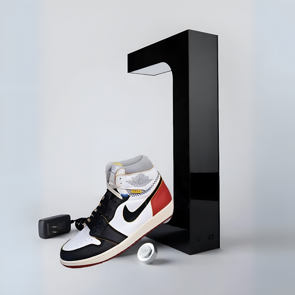 Tekli Levitasyon Sergi Standı (Siyah)