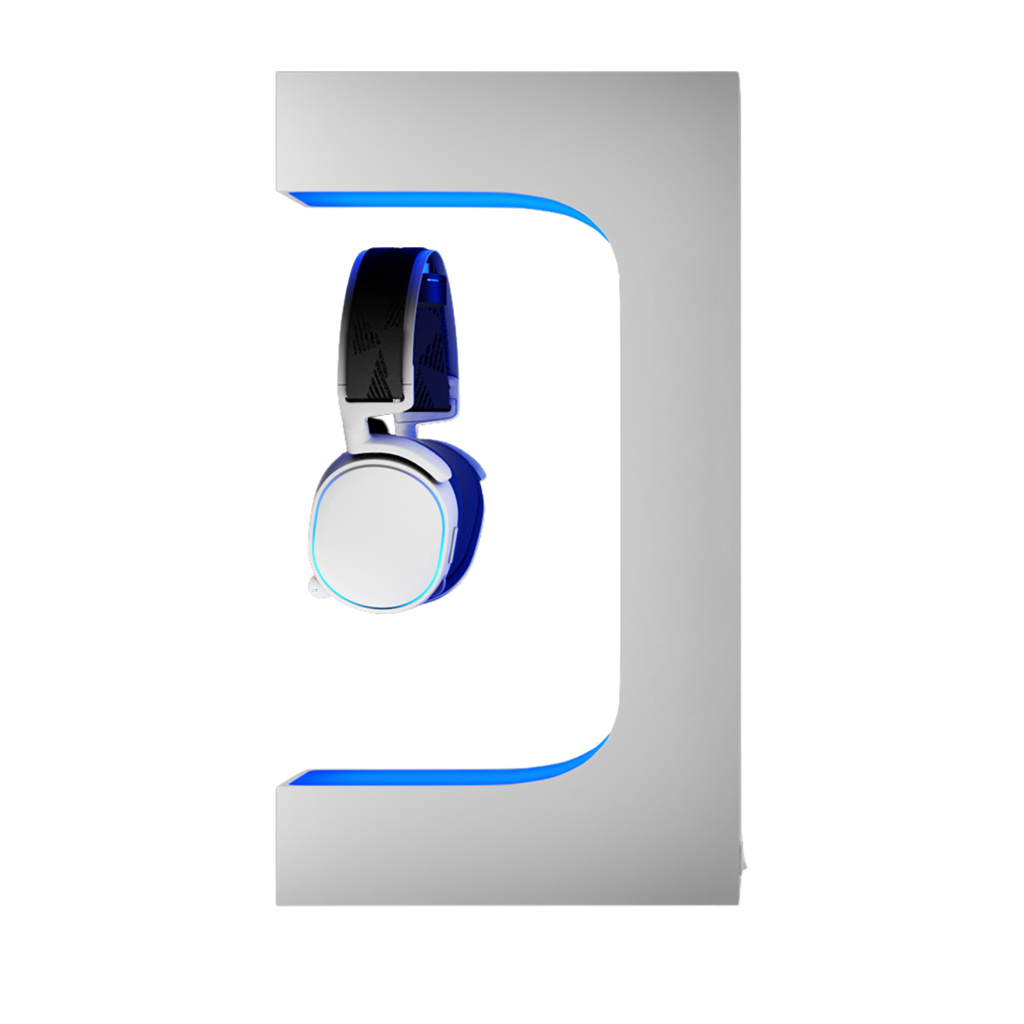 Tekli Levitasyon Sergi Standı (Beyaz)