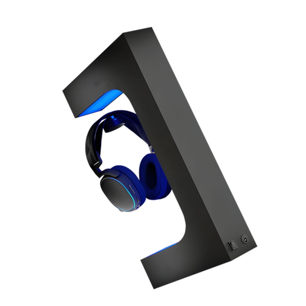 Manyetik Levitasyon Havada Duran Kulaklık Standı Siyah