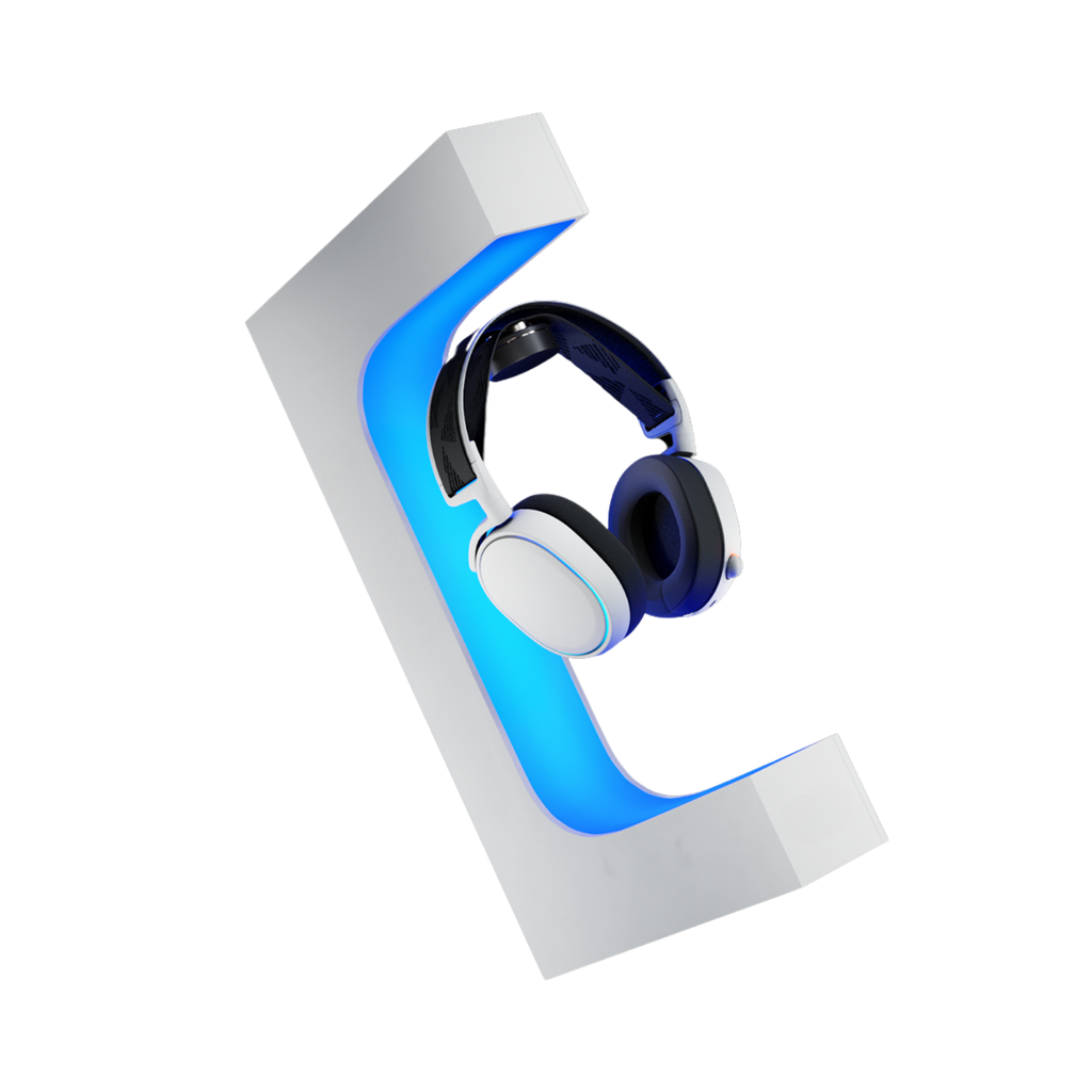 Tekli Levitasyon Sergi Standı (Beyaz)